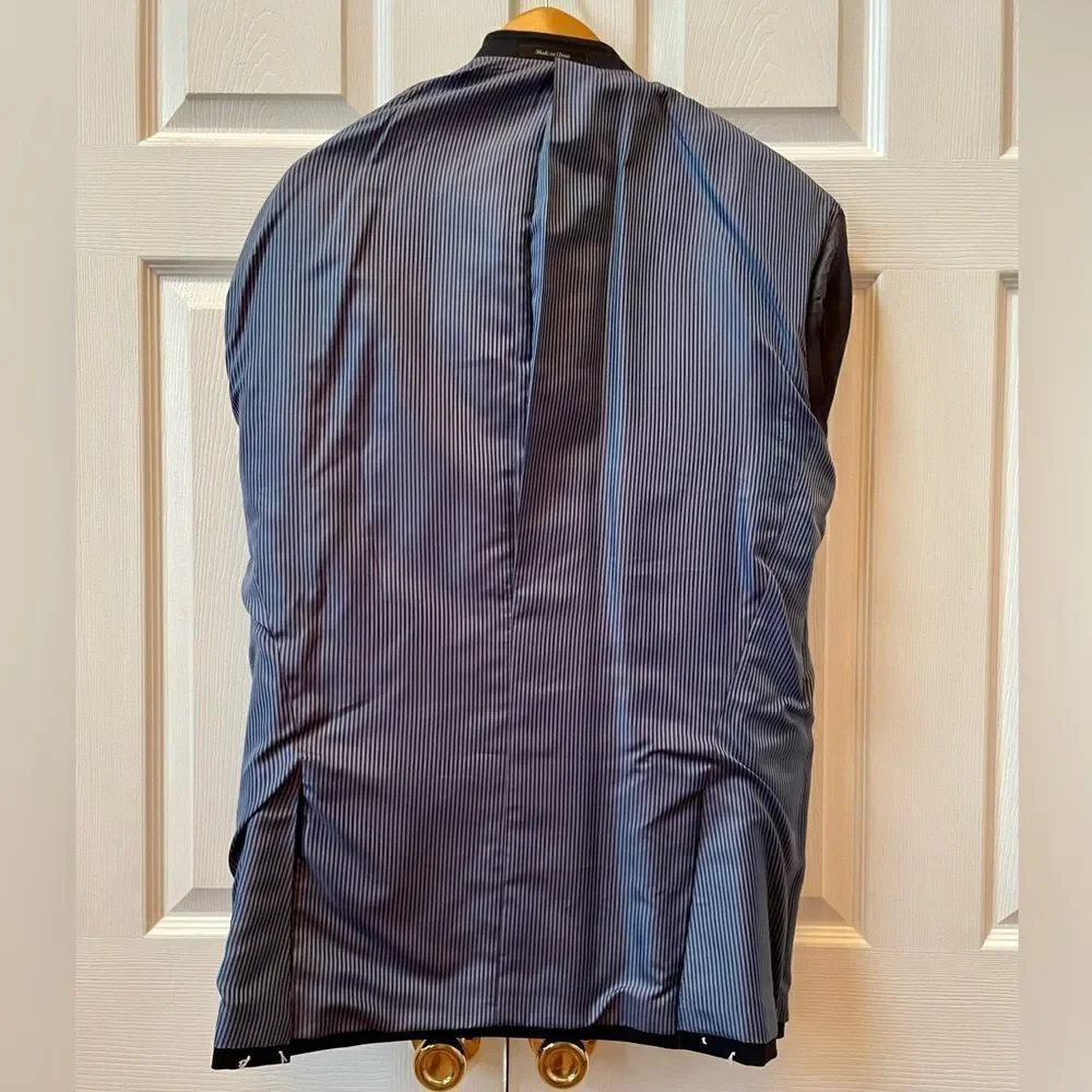 NAVY BLUE 2 BUTTON BLAZER BY CALVIN KLEIN SIZE 44R EUC